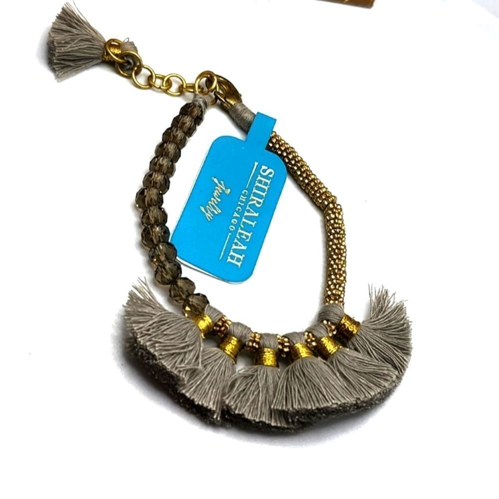 "5/$40" Shiraleah Rylee Gray & Gold Bracelet